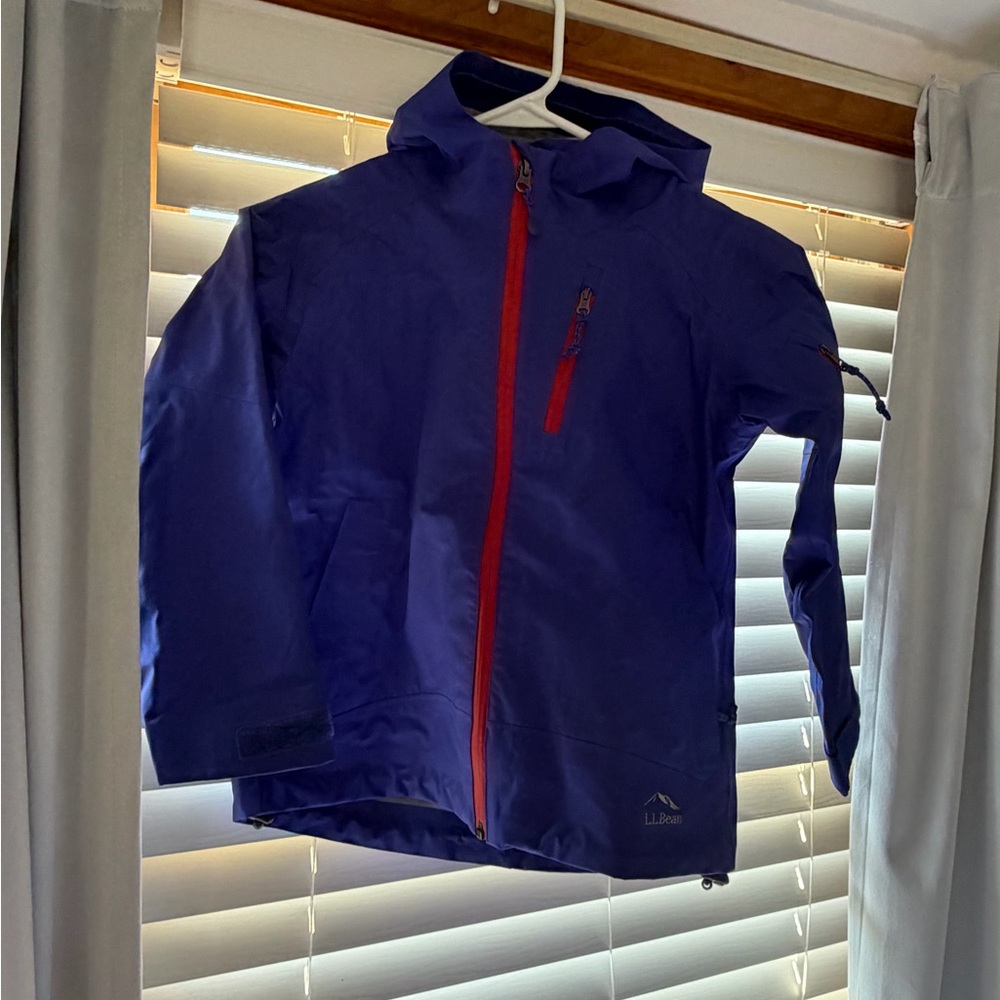 L.L. Bean Blue Jacket with Red Zipper
